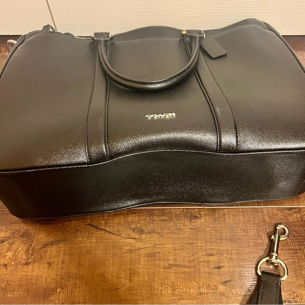 Coach Black Leather Briefcase for Men